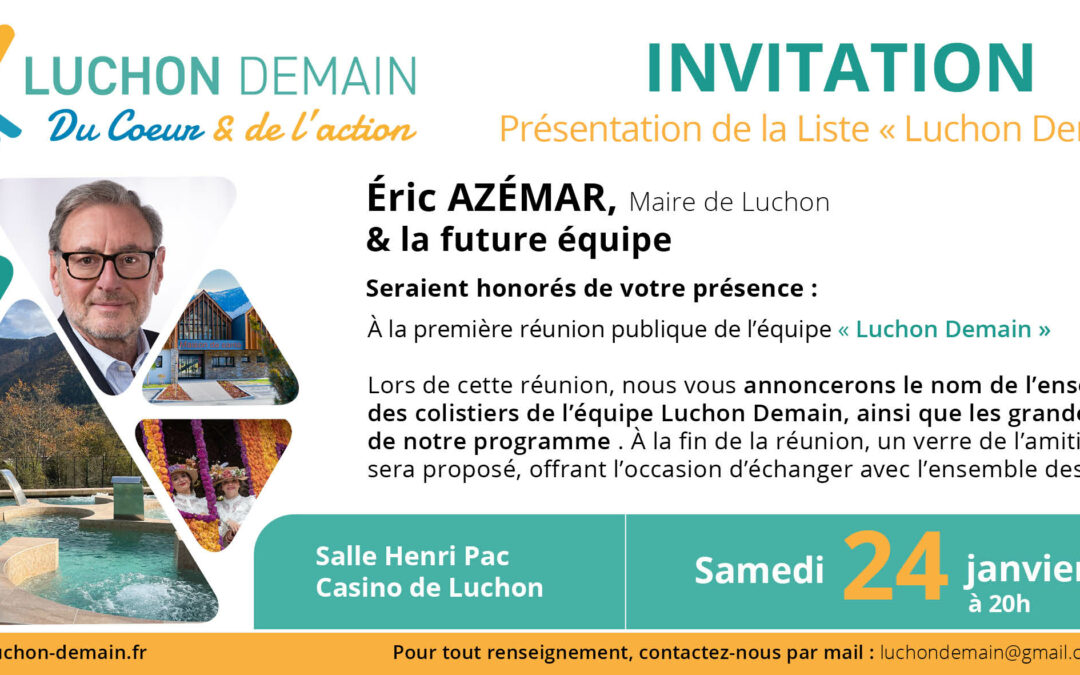 Présentation de la liste de « Luchon Demain »